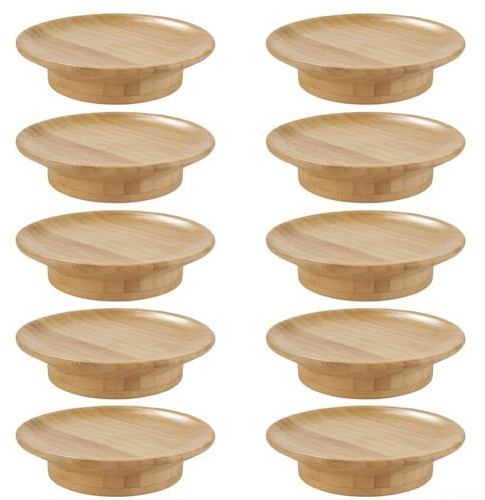 Decoración de madera para copa de vino, para evitar salpicaduras de vino tinto, tapa de copa de madera para evitar salpicaduras de desechos (10 unidades/L)