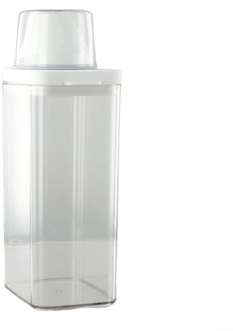 Waschmittelspender, Waschpulver-Aufbewahrungsbehälter, Waschpulverspender, Müsli-Spender mit Messbecher, Seifenwaschmittel, Aufbewahrungsbox für Waschküche (1500 ml)