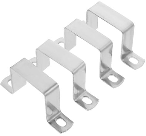 DIYEAH Pipe Strut Shaped Bracket for U Clamp 4pcs Stainless Steel and Channel, Stable Connection, Easy Installation, Construction and Machinery