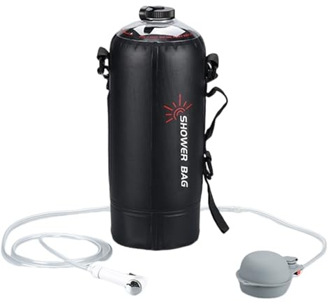 Tragbare Camping-Duschtasche - Camping-Duschtasche, Outdoor-Duschtasche | Stranddusche mit Fußpumpe, Solar-Duschtasche,Tragbare Solar-Camping-Duschtasche für Outdoor, Reisen, Wandern, Camping-Dusche