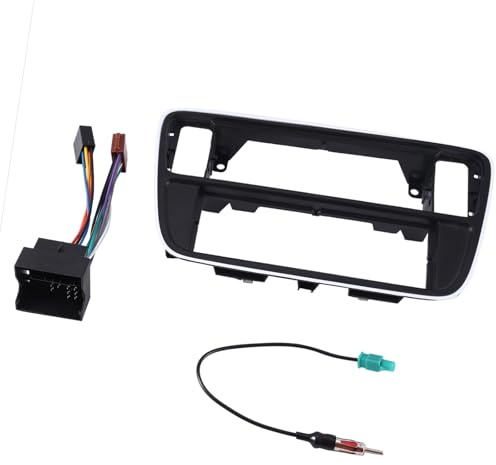 VIVIWI Marco de instalación de radio de coche de un solo DIN, adaptador de radio estéreo para coche, panel de montaje para salpicadero