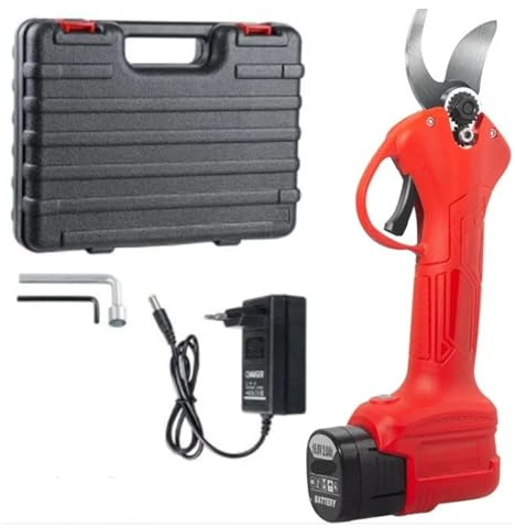YVAAASIYC Cesoie da potatura elettriche Senza spazzole 16,8 V Attrezzo Giardino Potatore Forbici a Batteria Taglierina for Rami di Alberi for(1Battery Plastic R)