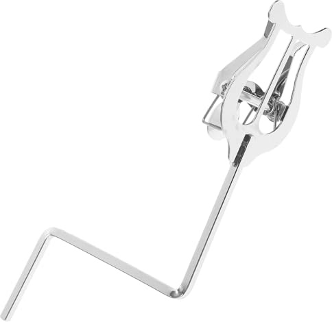 Metall Saxophon Notenclip in Silber für Marschpartituren | Leicht Montierbar und Abnehmbar, Platzsparendes Design, für Musikliebhaber