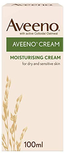Aveeno Moisturising Cream (1x 100ml), Nourishing Body Lotion with Hydrating Colloidal Oatmeal, Full Body Moisturiser for Dry and Sensitive Skin, Suitable for Adults and Babies from 3 Months