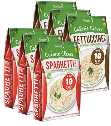 Shirataki Slendier pâtes de konjac biologique - paque d´essai italie 6 x 400 g