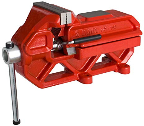 Unior Quick Irongator Ingenieurschraubstock mit Schnellbewegungssystem: rot, 150 mm