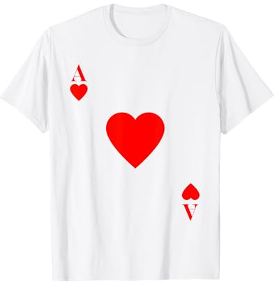 Spielkarte Herz Ass | Kostüme Fasching & Karneval Fun T-Shirt