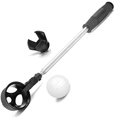 prowithlin – Golfbollsretriever – Rostfri Teleskopisk Retriever för Vatten – Golfbollputter med Greppare och Klo – Golftillbehör för Män – 1,8 m/2,7 m, 0.2 kg