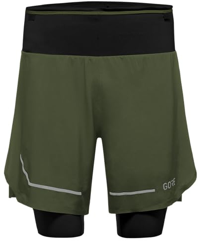 Gorewear Short de Course pour Homme, Ultimate 2 en 1