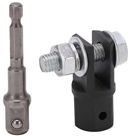 EBTOOLS 1/2-Zoll-Scherenwagenheber-Adapter Metall-Schlagbohrer-Stecknuss-Adapter für U-förmige und Single Eye-Enden Wagenheber Scherenwagenheber-Adapter mit Zubehör für Pkw, SUV und Light Truck
