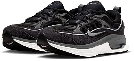 NIKE Sportswear - Sneakers W Air Max Bliss Suede/W Air Max Bliss in Pelle, Nero-Argento-Grigio-Bianco (7.5)