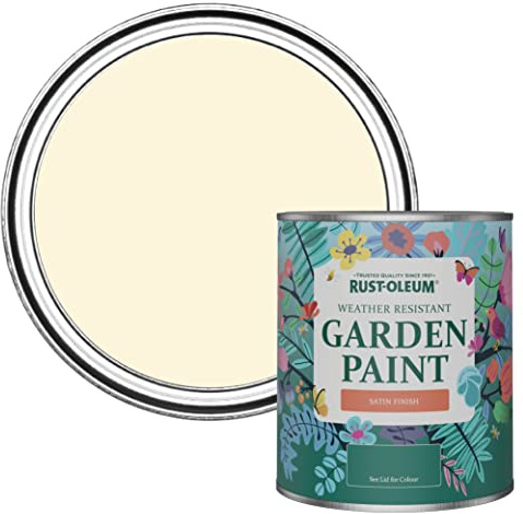 Rust-Oleum Holzfarbe Für Aussen, Wetterschutz, Seidenglanz, 750 ml, Gebrochenes Weiß