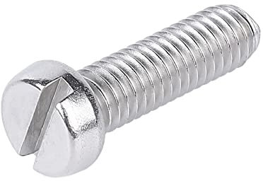 BELLAY M1.2 M1.6 M2 M2.5 GB65 Edelstahl A2 Schlitz-Käsekopf-Flachkopfschrauben SUS 304 (Color : Slotted 1, Size : M1.6x14 (100pcs))