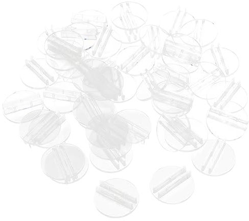 Toyvian Kartenständer Kunststoff Transparent 100 Stück Kartenhalter für Visitenkarten Tischkarten Namenskarten Langlebig Platzsparend Geeignet für Büro Schreibtisch und Spieleabende