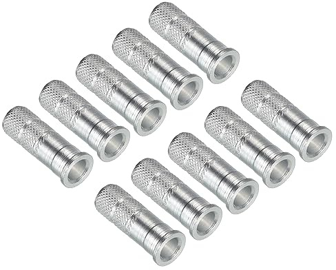 PATIKIL Freccia Inserti 0.3 Diametro 7.6mm 8.8mm, 12pz Alluminio Albero Adattatori per Tiro Arco Punte