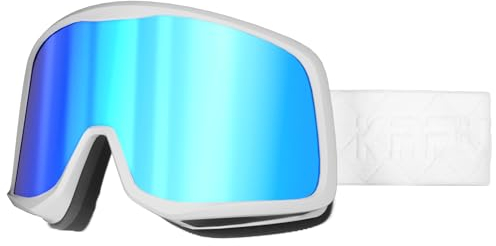 KAPVOE Maschera da Sci Occhiali da Sci Uomo Donna Teenager Occhiali da Snowboard Protezione UV400 Maschere Sci Anti Nebbia Occhiali da Motocross Occhiali Sportivi per Moto MTB Sci Parapendio Skydive