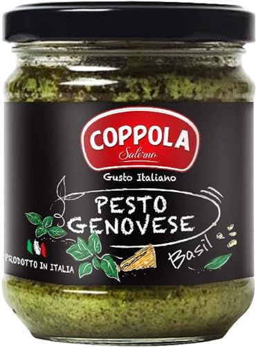 Coppola Pesto Genovese, Basil Pasta Sauce 180g (Pack of 6)