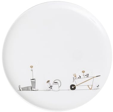 Räder Porzellanteller Geschenkteller 'Gärtnern' Ø ca. 15,5 cm Design