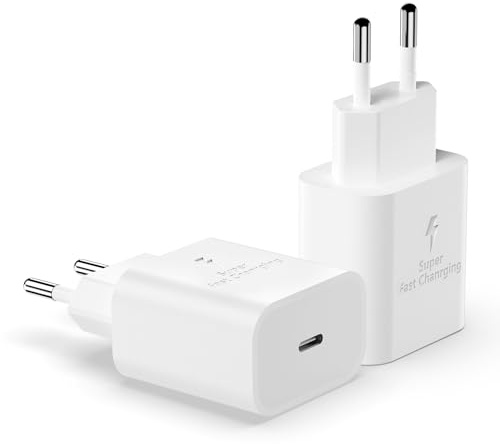 Bloc de Chargeur USB C, 2Pack Chargeur Rapide 20 W Adaptateur Secteur USB C Chargeur Mural Prise Brick Cube Charge Rapide pour i Phone 15/1514/13/12/11 Pro Galaxy S24
