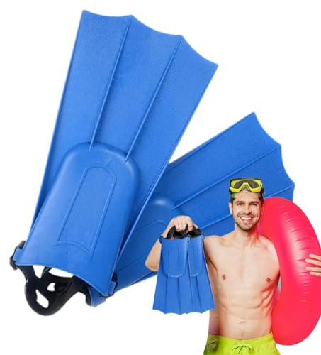 Sollee Flossen zum Schnorcheln, Flossen zum Schwimmen für Erwachsene - Tragbare Schwimmflossen aus Gummi - Schwimmflossen in Reisegröße, Bequeme Schwimmausrüstung für Erwachsene, Männer und Frauen,