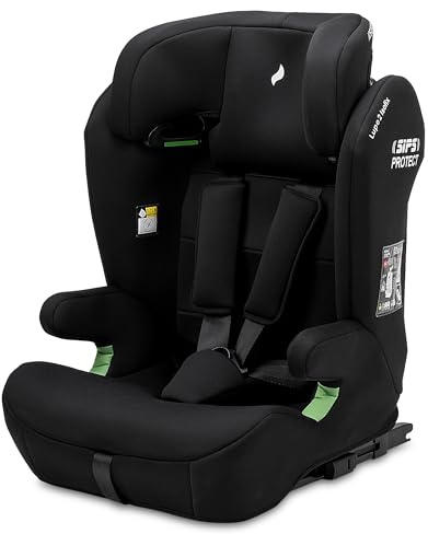 Osann Lupo 2 Isofix, Kindersitz mit Isofix ab 1 Jahr- Nero | i-Size Autositz von 76-150 cm, Kindersitz 9-36 kg, mitwachsender kinderautositz extra weich und bequem