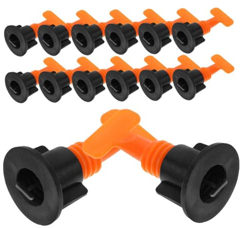 Angoily 50sets Type Leveling Device for Tiles Leveler Tool Reusable Tile Leveling System Auxiliary Tool Use in Bathroom Tiling Projects Made of Plastic Material