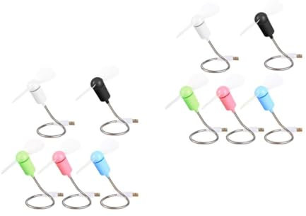HOMSFOU 2 Ensembles Ventilateurs Usb Petit Refroidissement Mini Flexible Portable Ventilateur Usb Ventilateur D'ordinateur Ventilateur Flexionnel 5 Pièces * 2