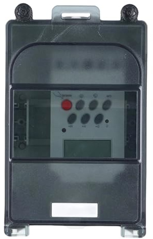 Yechiry Temporizador de la Bomba de la Piscina, 7 Días 28 en el Interruptor de Temporizador Programable IP67 Caja de Interruptor Eléctrico de Caparazón de la PC a Prueba de Agua con Bloqueo de