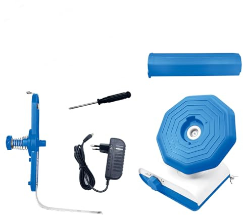 BestYiJo Avvolgitore elettrico Automatico Grande Capacità 13oz Filato Winder Lana Winder Winder per Uncinetto Macchina di avvolgimento (Blu)