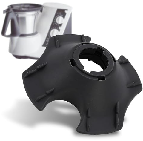 Ghiera Bimby TM21 | Ricambio Bimby TM21 Totalmente Compatibile, Essenziale per Aggancio Gruppo Coltelli al Boccale, in Plastica di Grado Alimentare, Montaggio Facile e Veloce
