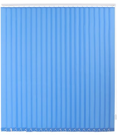 Vertikale Jalousien, Lamellenvorhänge, Moderne Verdunkelungsvorhang, Gestreift Schiebegardinen mit Befestigungshüllen für Zuhause, Schlafzimmer, Wohnzimmer, Büro 180 * 200cm (Blau)