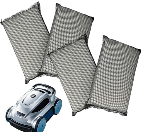TyCylKu 4 Stück Poolroboter Ersatzfilter, 25x16x4cm Feinfilter Für Poolroboter Power 4.0, Feinfilter Für Poolroboters, Filterpad Als Ersatzteil Für Poolsauger, Entfernt Schmutz & Staub Effektiv