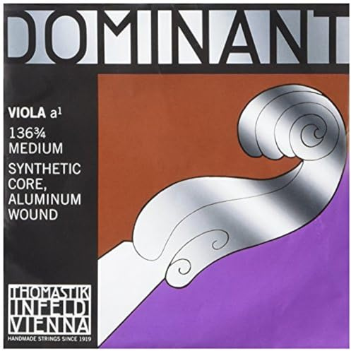 Thomastik Cuerda para Viola 3/4 Dominant - cuerda La núcleo en nylon entorchado aluminio, mediana