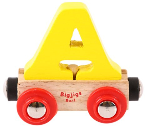 Bigjigs Rail Personligt tågbrev A (gul)