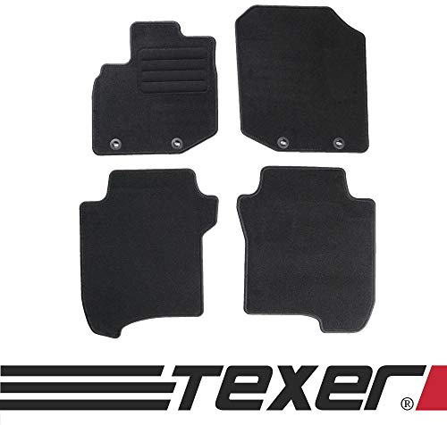 Car Mat Co TEXER Textil Fußmatten Passend für Honda Jazz III Bj. 2008-2013 Basic