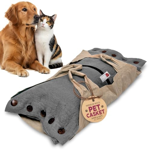 Sweet Goodbye Cocoon Pet Burial & Cremation Kit (Medium, Grey)