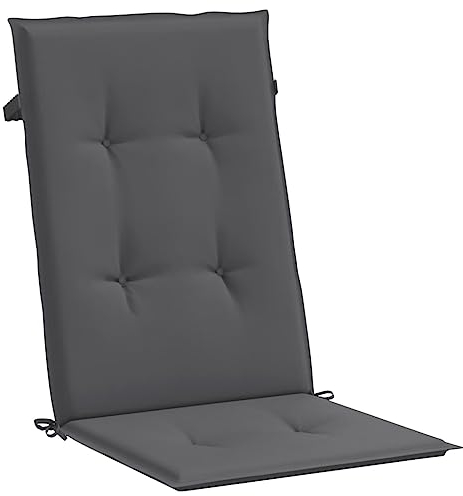 vidaXL 4X Cojines Silla Jardín Antracita Almohadón Almohadilla Acolchado Banco
