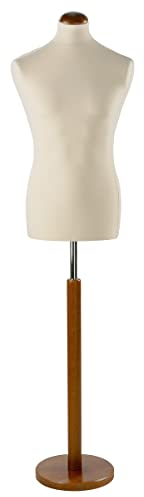 Herren Schaufensterpuppe Schneiderbüste Mannequin Deko-Büste braun 78 cm
