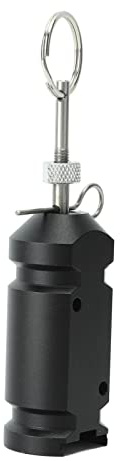 Akozon Allarme di Viaggio, Allarme Perimetrale da 4,5 V per Tenda da Campeggio Forniture per Giardinaggio Perimetrale in Lega di Alluminio Nero
