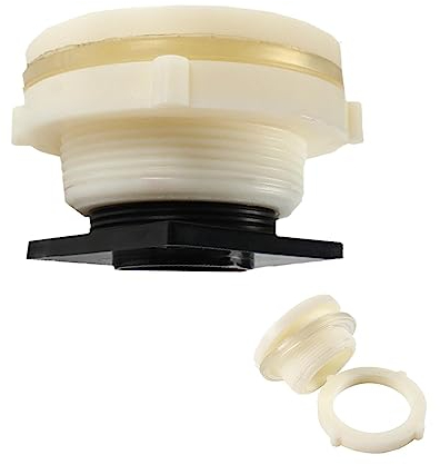 Valvole A Ghigliottina per Camping-Car, 1 Valvola A Flangia Di Ricambio Valvola Di Scarico Serbatoio Acqua, Flangia Del Serbatoio Acqua Regolabile in Plastica, Interfaccia fognaria per Serbatoio