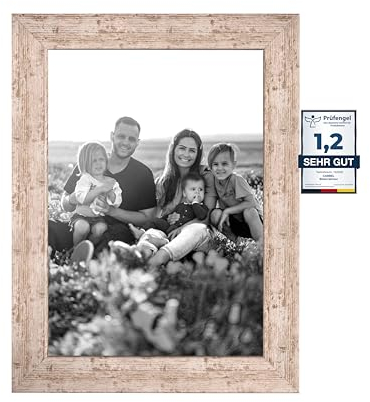 CABBEL Cornice 15x21 cm, betulla, robusta cornice in legno MDF, plexiglass infrangibile, da appendere e da