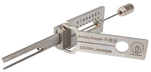 SS004 Smiley-Bohrmulden, halbrundiges Dietrich- und Decoder-Werkzeug, Positionierungsöffnungswerkzeug, halbkreisförmiges Lockpicking, schnelles Öffnen, professionelles Schlosserwerkzeug