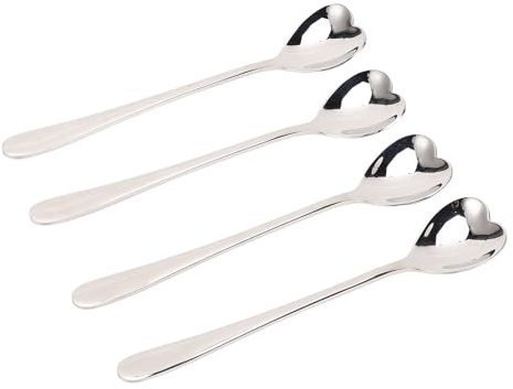 Stainless Steel Coffee Spoons Set, 4-Piece, Dessert Tea Sugar Stirring Spoons