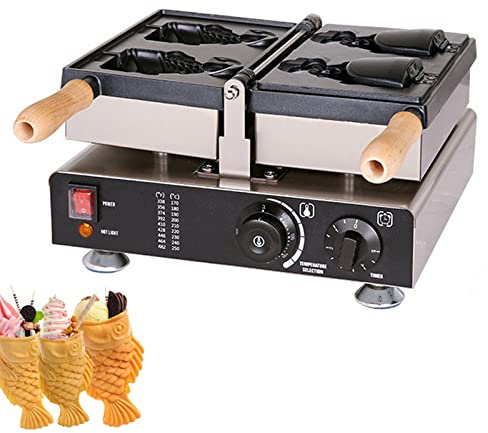 Waffle Maker Iron, Commercial Bubble Waffle Maker, Electric Grill, Commercial Jam or Ice Cream Waffle Maker Adjustable Temperature 50-300 Degrees Celsius With Timer