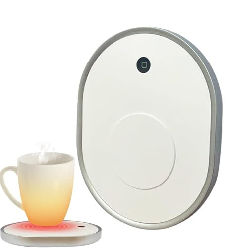 Calentador de taza inteligente – Calentador de taza de café y calentador de té, práctico calentador de taza | Uso en la oficina en casa o en la oficina, perfecto para regalar en el nuevo