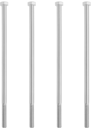 YINETTECH Lot de 4 Vis Hexagonales M10 X 240 Longueur de Filetage 45 Mm Boulons à Filetage Partiel Galvanisés de Qualité 8.8 avec Tige pour Applications Lourdes
