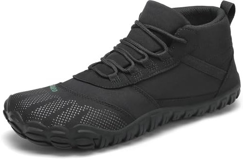 SAGUARO Scarpe Barefoot Uomo Donna Scarpe Minimaliste Leggere Scarpette a Piedi Nudi Antiscivolo Scarpe Dita per Trail Running, Terra III, Nero 44EU