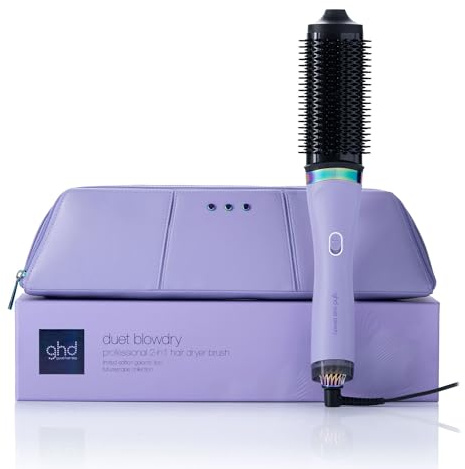ghd Duet Blowdry Futurescape, Cepillo Secador de Pelo 2 en 1, De Mojado a Moldeado Sin Daño Térmico, x3 Veces Más Volumen, Resultados Duraderos Hasta 24h, Edición 2025, Color Lila Galáctico