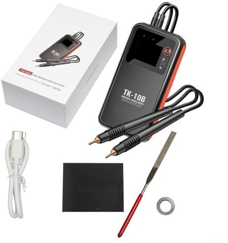 HpLive Saldatrice portatile professionale a mano intelligente a punti mini saldatrice fai da te con schermo a colori per nichel/ferro/lamiera d'acciaio