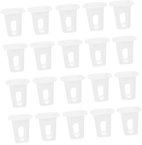 Abaodam 100pcs Hydroponic Planting Baskets with 35-hole Square Net Cups for Soilless Cultivation, Sturdy Pp Plastic Root Fixing Pots, Suitable for Hydroponic Vegetables, Fruits, and Strawberry Growing